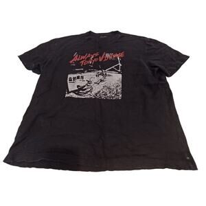 AG Los Angeles Wesley Crew Black Size Large